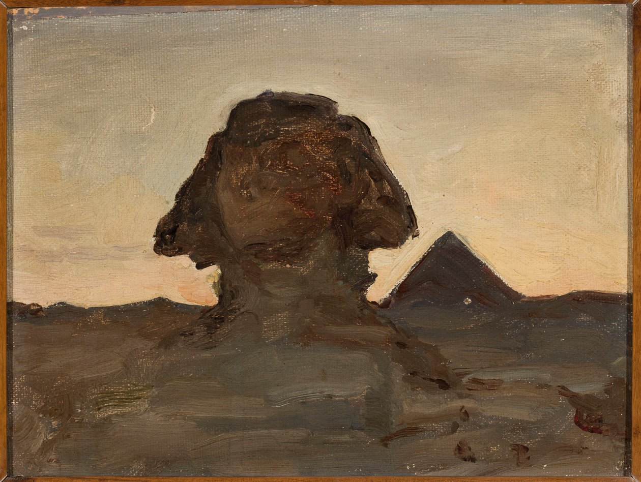 Sphinx by Moonlight. From a Journey to Egypt by Jan Ciągliński
