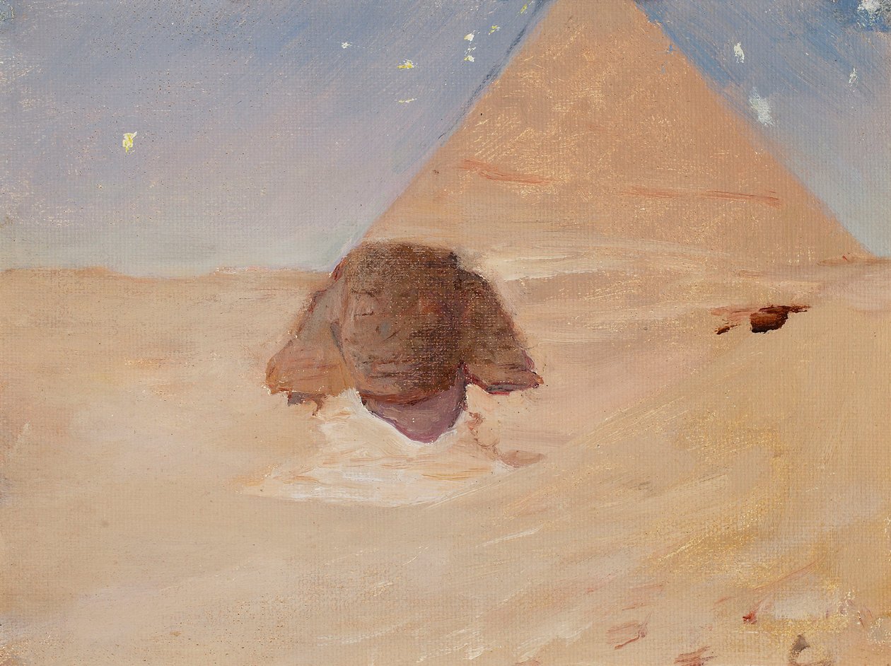 Sphinx at Night. From a Journey to Egypt by Jan Ciągliński