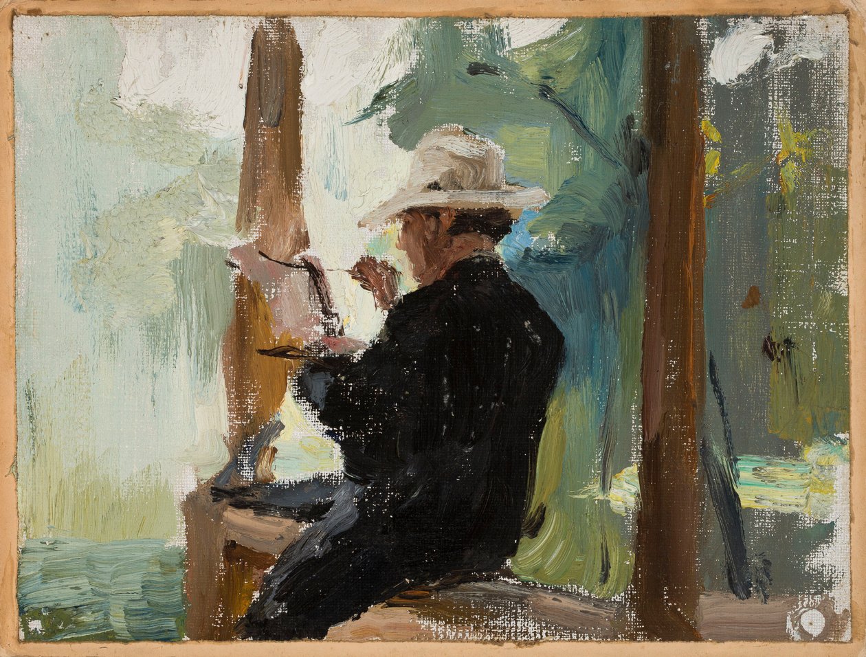 Singer Yershov while Painting by Jan Ciągliński