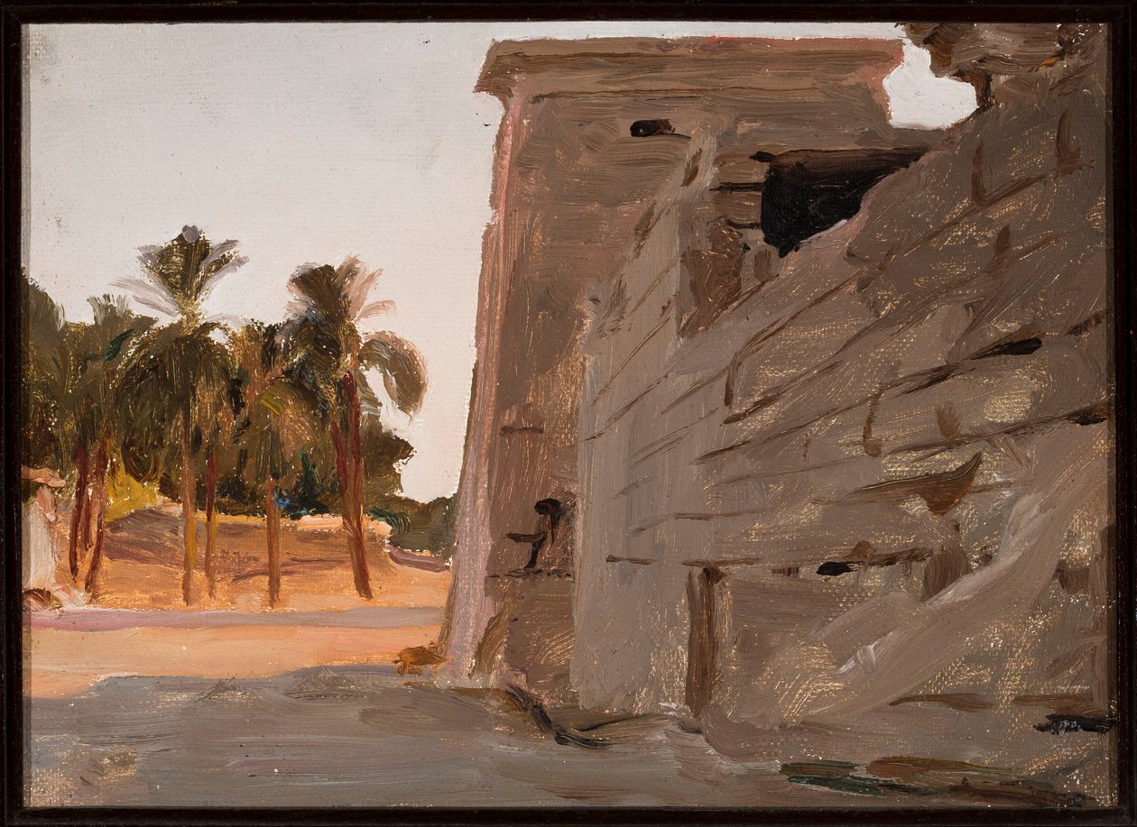 Temple of Khonsu in Karnak. From a Journey to Egypt by Jan Ciągliński