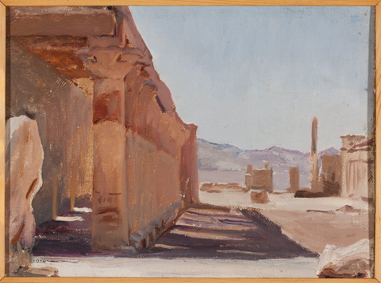 Temple. From a Journey to Egypt by Jan Ciągliński