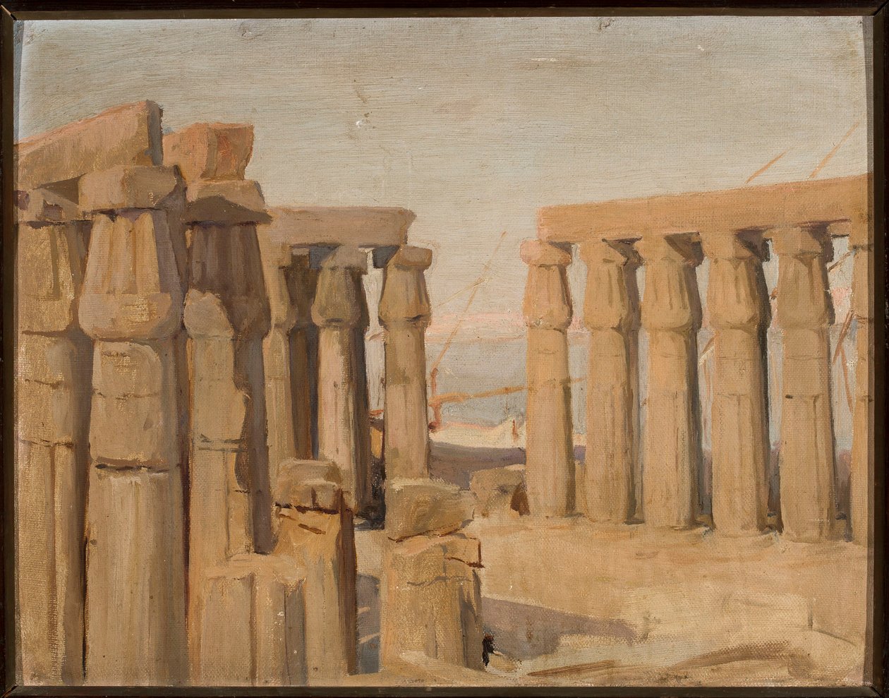 Temple in Luxor. From a Journey to Egypt by Jan Ciągliński
