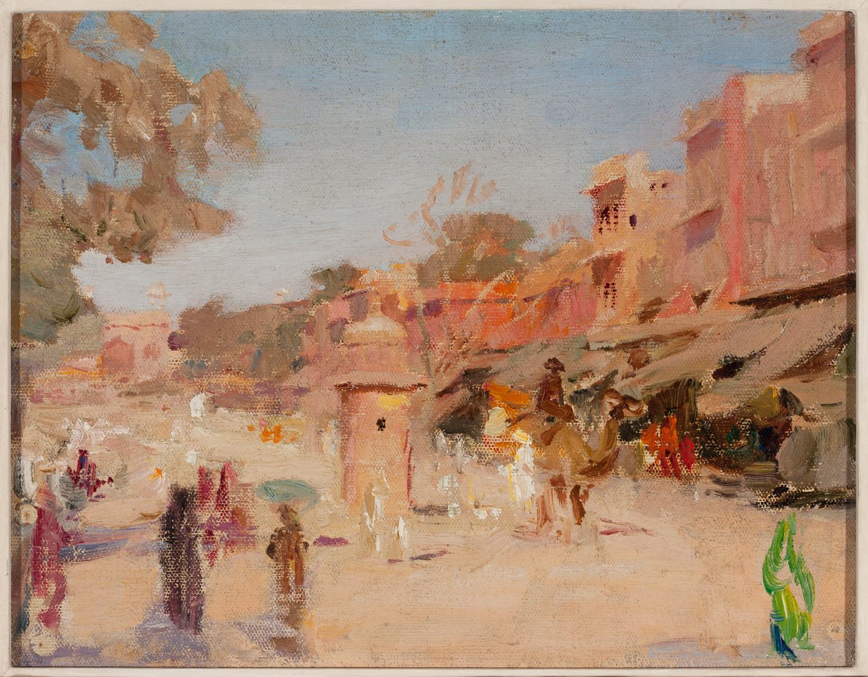 Street in Jaipur. From a Journey to India by Jan Ciągliński