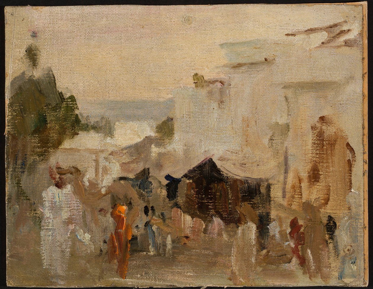 Street in Udaipur. From a Journey to India by Jan Ciągliński