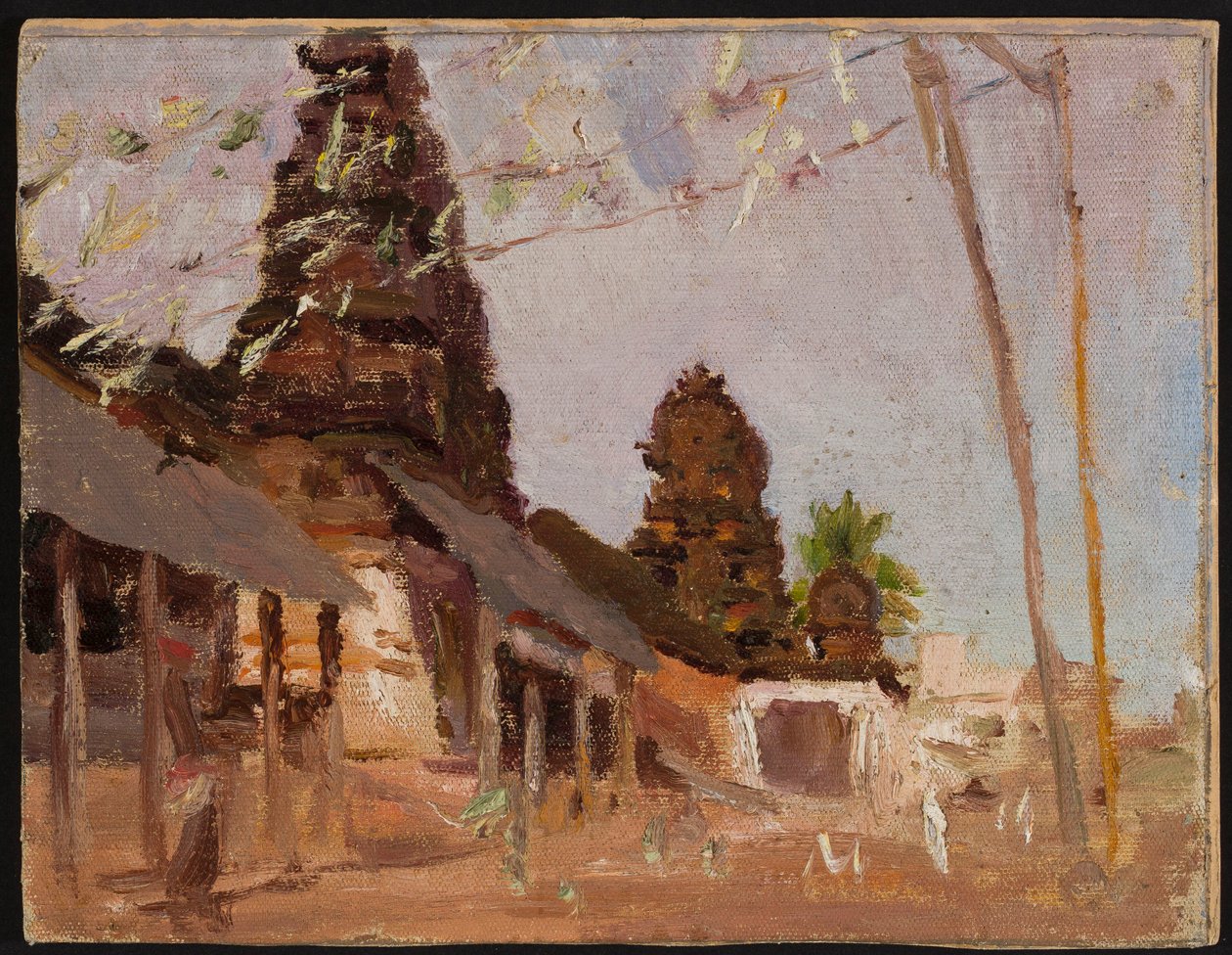 Street in the City - Study. From a Journey to India by Jan Ciągliński