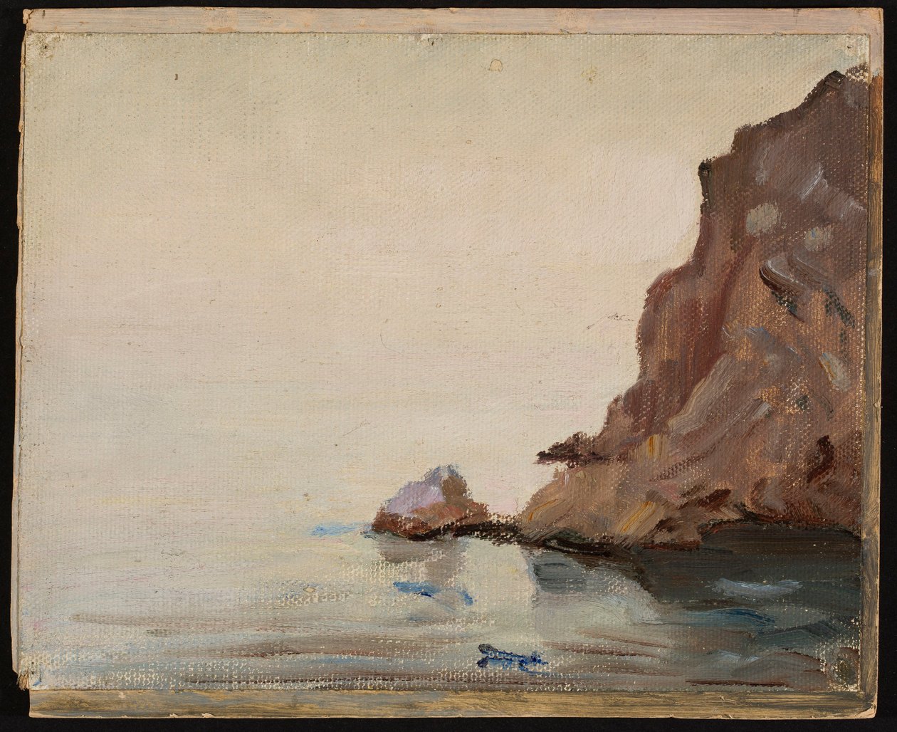 View of the Sea with a Rock. From a Journey to Turkestan by Jan Ciągliński