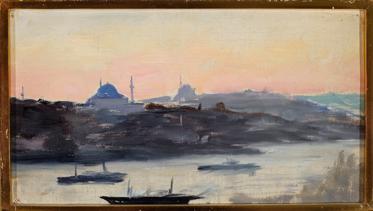 View of the City in the Evening. From a Journey to Constantinople by Jan Ciągliński