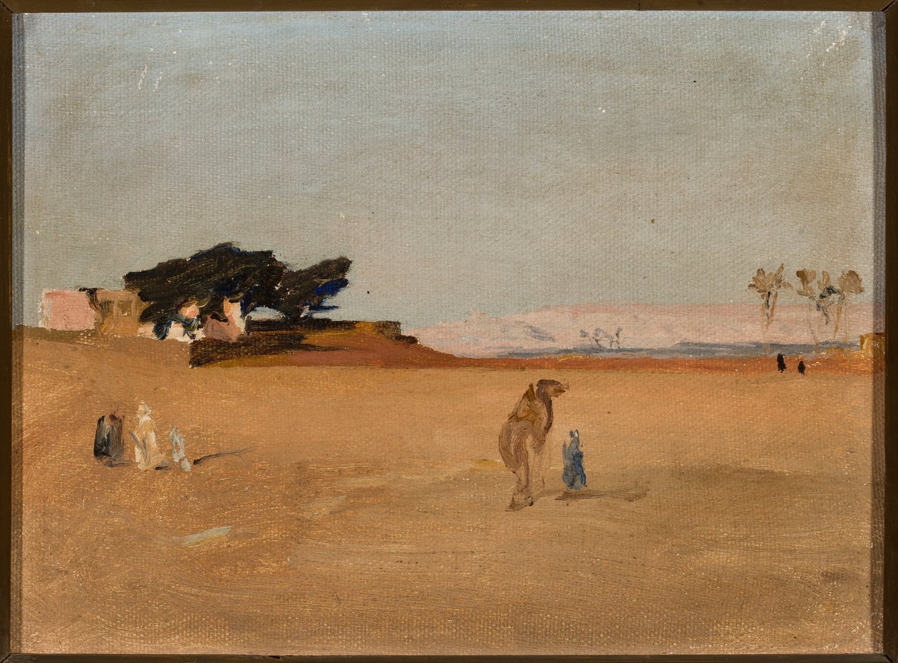 View of the Pyramids in the Evening. From a Journey to Egypt by Jan Ciągliński