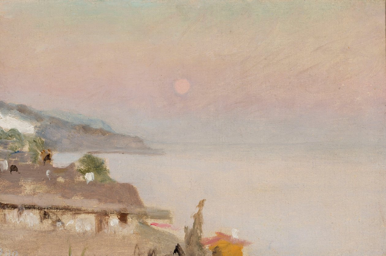 Moonlit Evening in Yalta. From a Journey to Crimea by Jan Ciągliński
