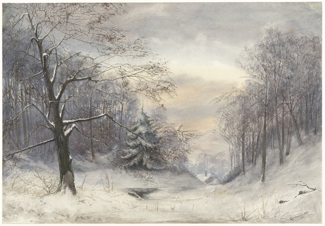 Winter Landscape by Jan Daniël Cornelis Carel Willem baron de Constant Rebecque
