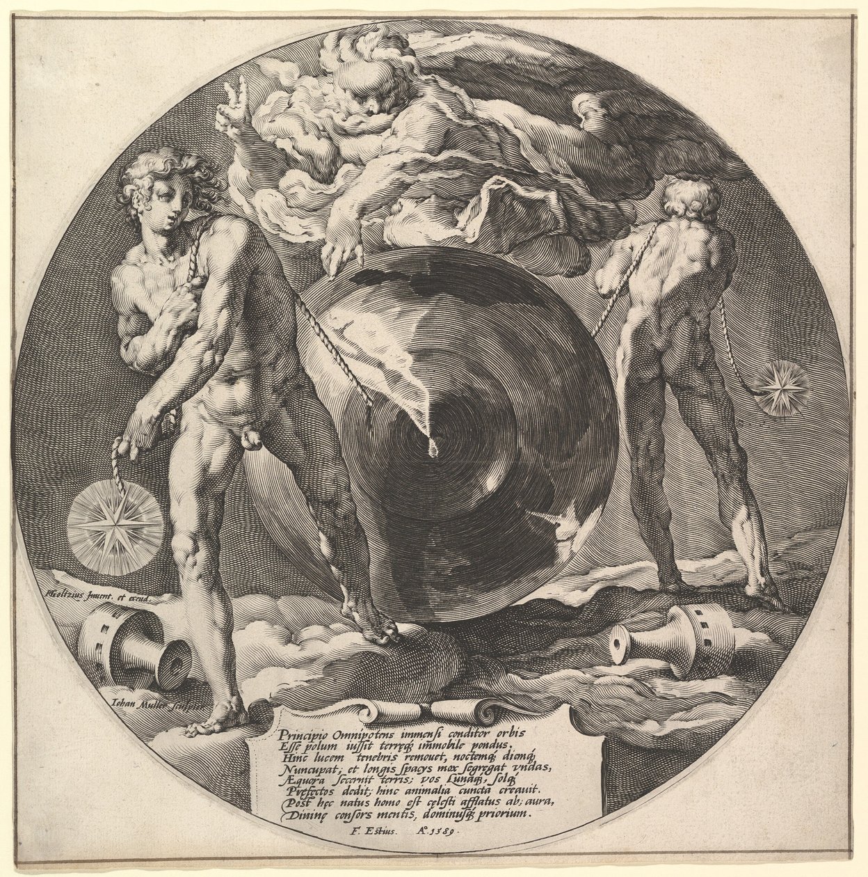 God Creating Heaven and Earth, from The Creation of the World by Jan Harmensz Muller