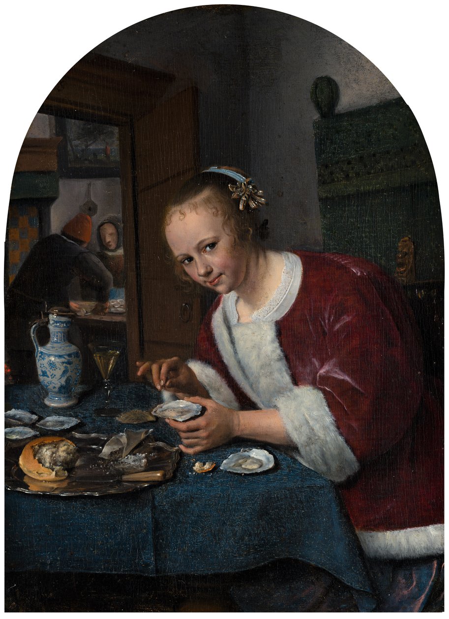 Girl Eating Oysters, c.1658-1660 by Jan Havickszoon Steen