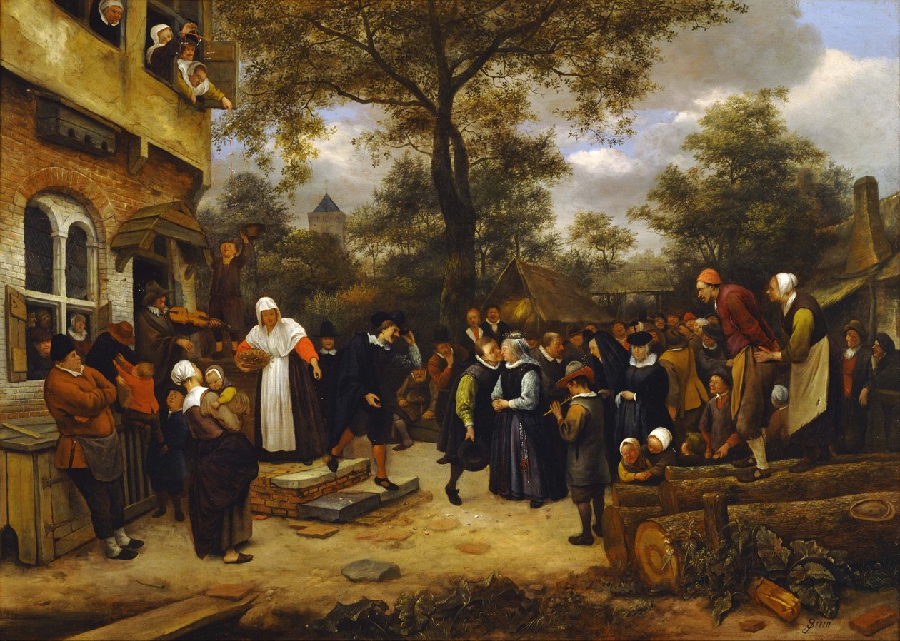Village Wedding by Jan Havickszoon Steen