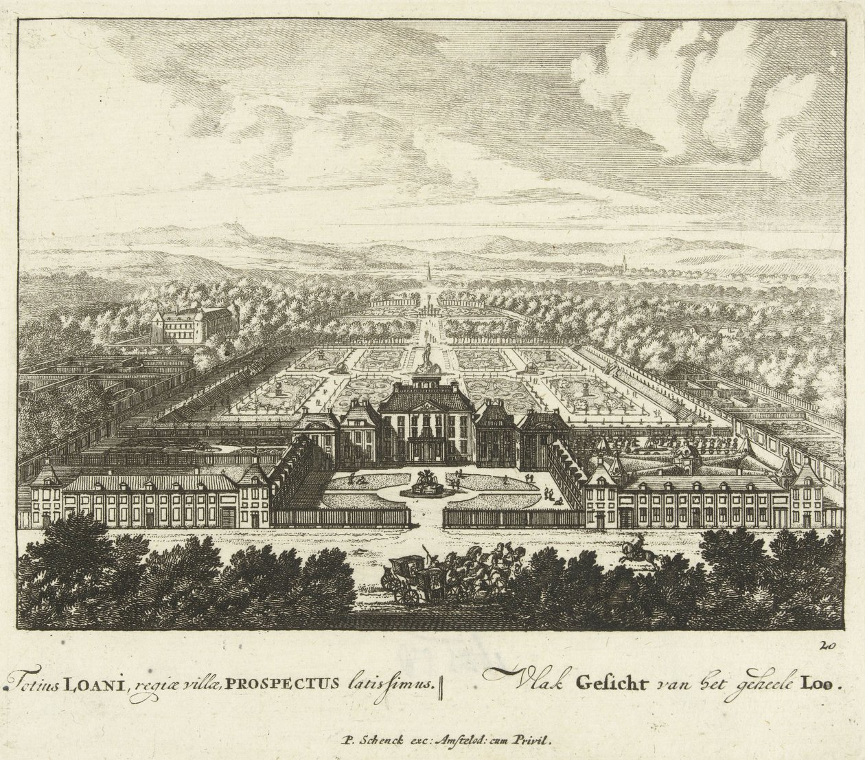 View of Het Loo Palace, 1694-97 by Jan I van Call