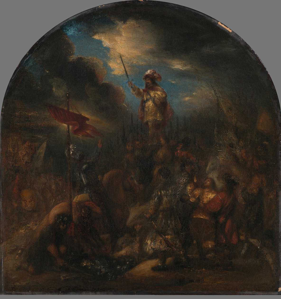 Brinio Raised on the Shield by Jan Lievens