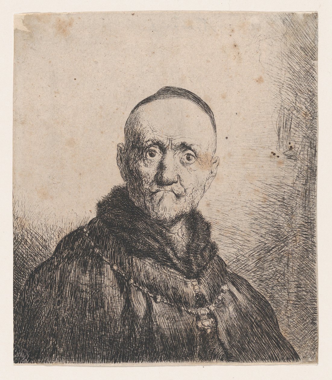 Bust of an Old Man, Frontal by Jan Lievens
