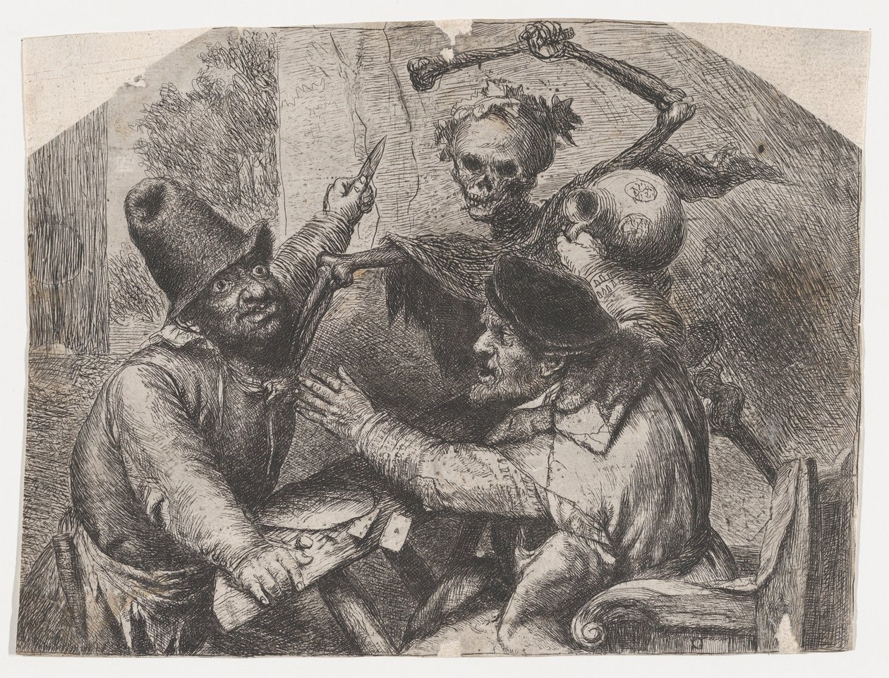 Death and Card Players by Jan Lievens