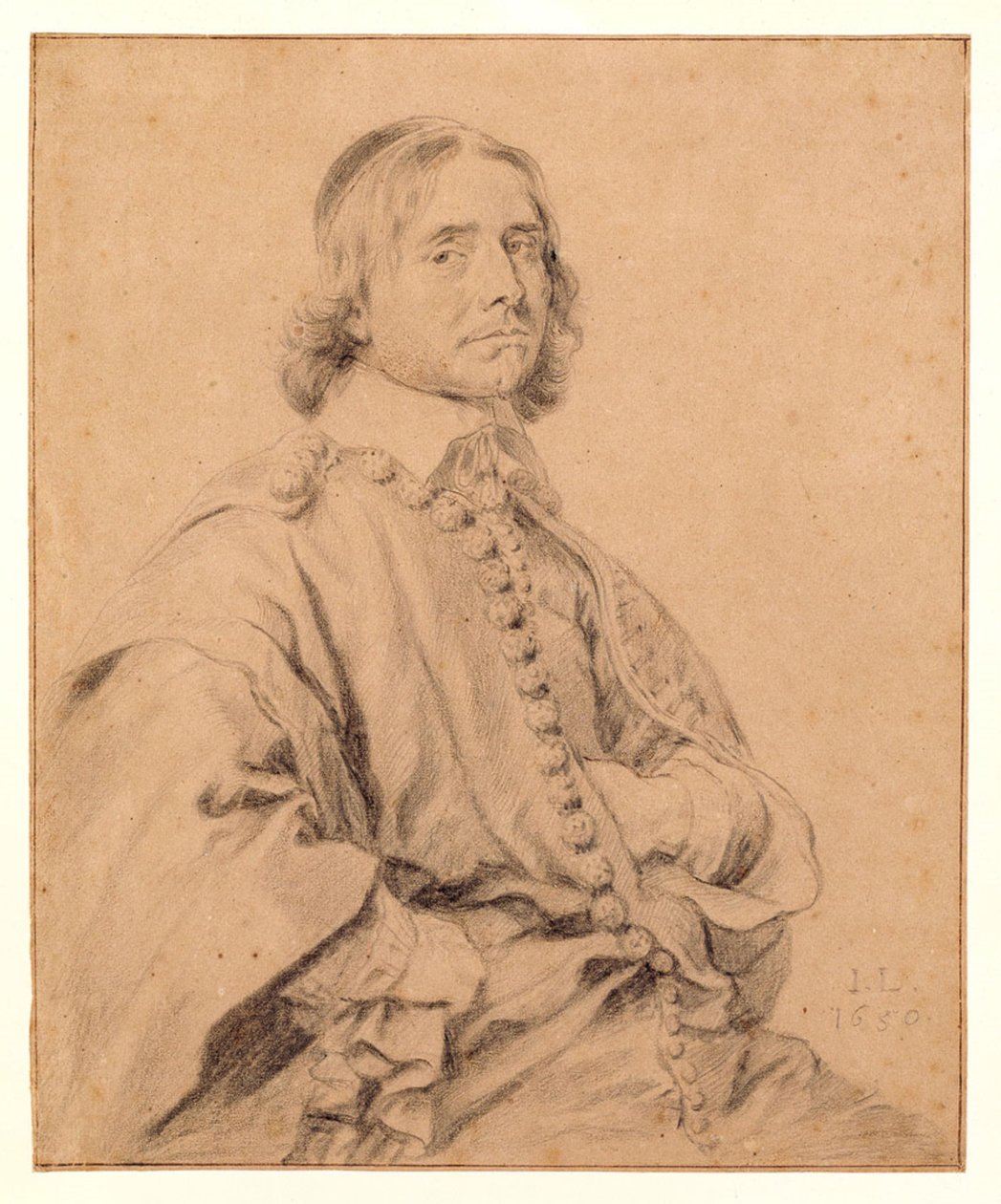 Portrait, Allegedly of Johannes Wtenbogaert by Jan Lievens