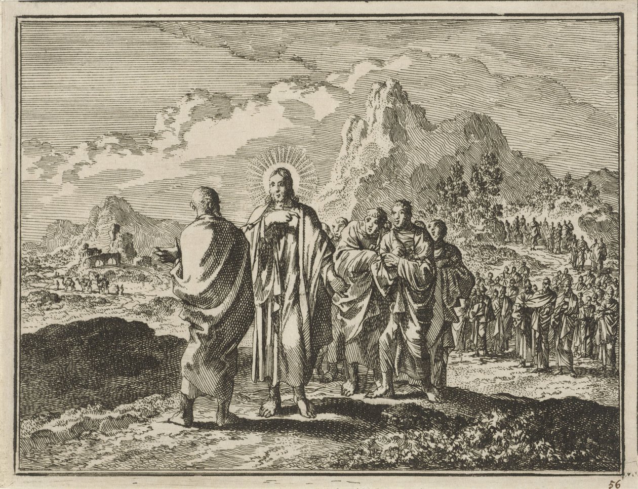 Christ Punishes Peter by Jan Luyken