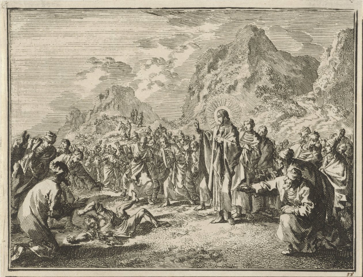 Christ Healing a Possessed Child by Jan Luyken