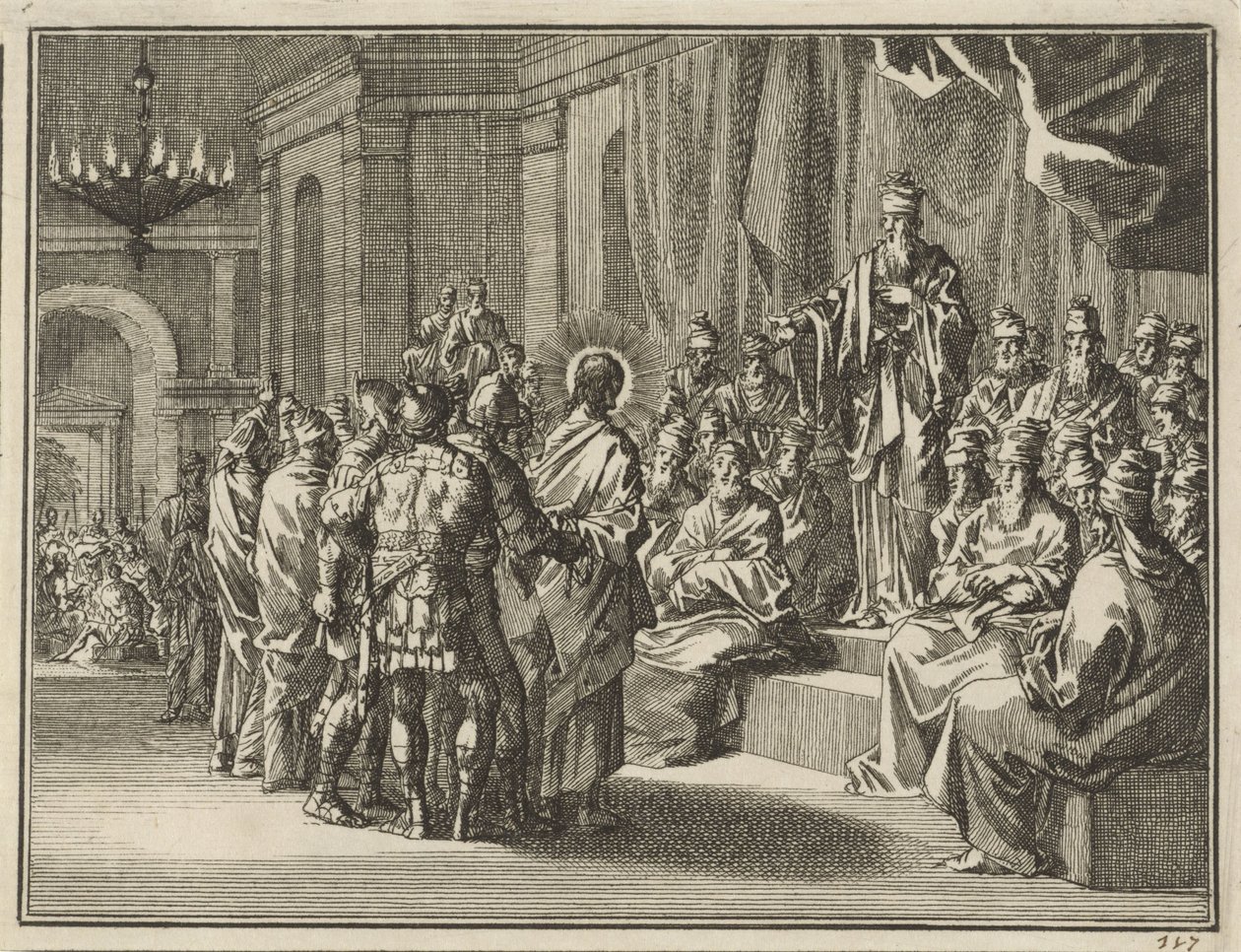 Christ before the High Priest Annas by Jan Luyken