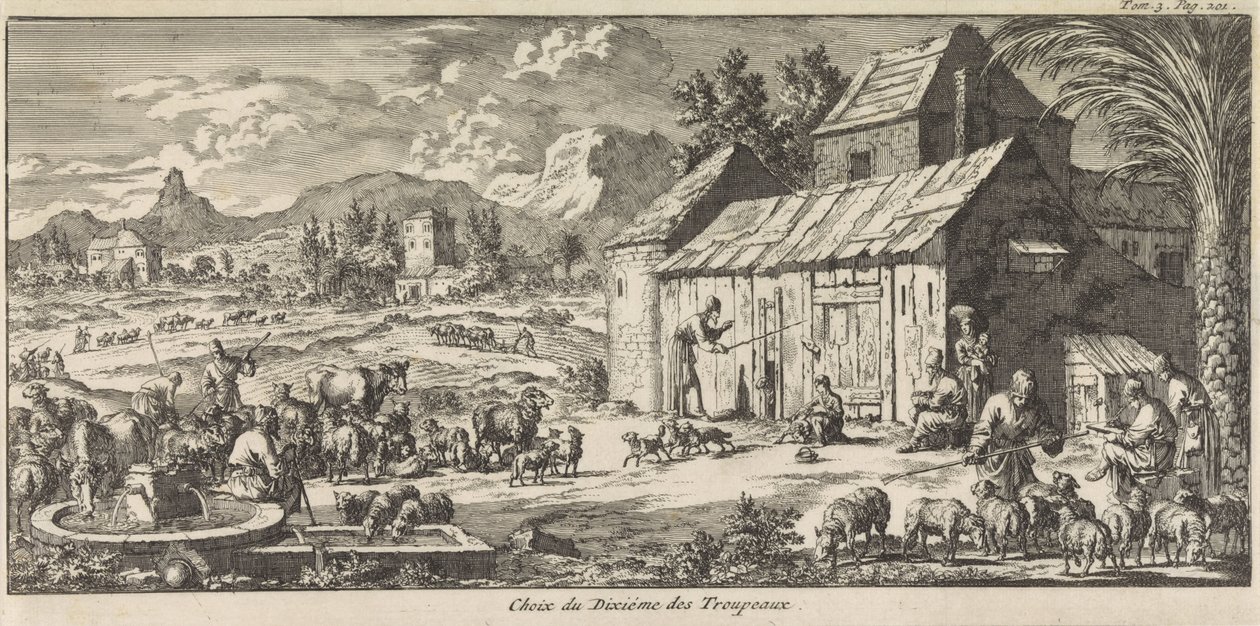 Herders Give Up a Tenth of Their Herd by Jan Luyken