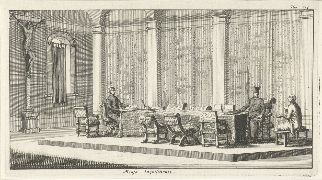 Jesuits Condemn an Accused Man by Jan Luyken