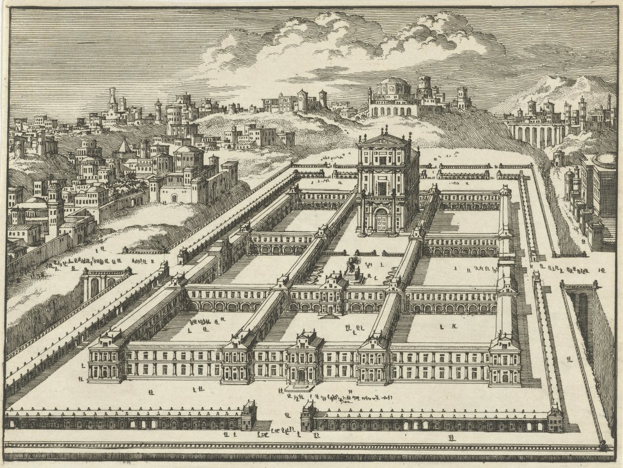 Temple of Solomon, Jerusalem (variant B) by Jan Luyken