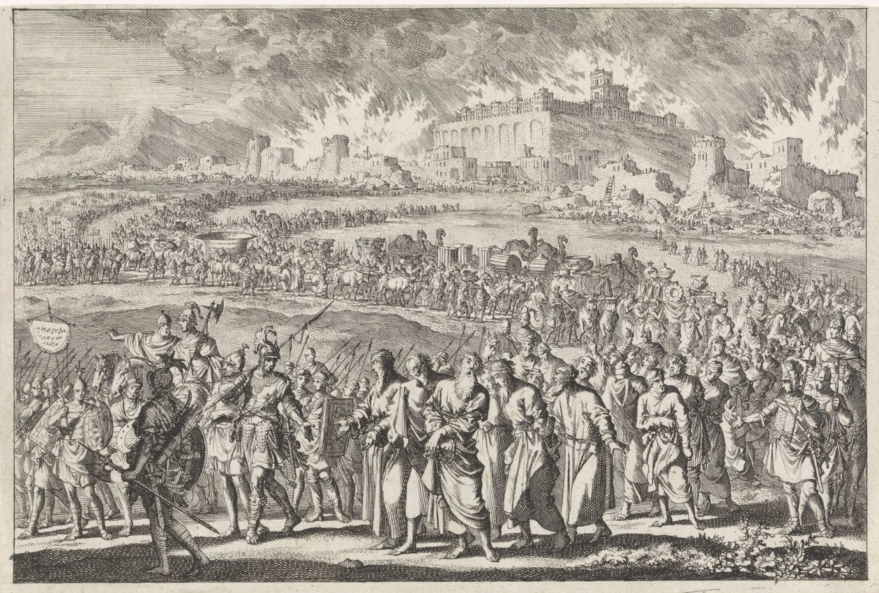 Destruction of Jerusalem by the Babylonian army by Jan Luyken