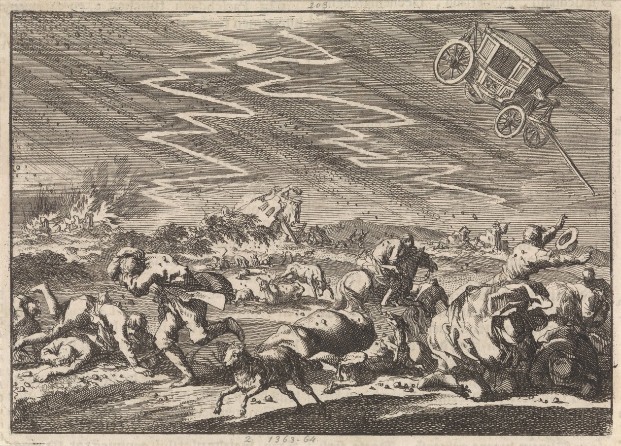 Severe Thunderstorm in Donsenhausen, Thuringia, 1674