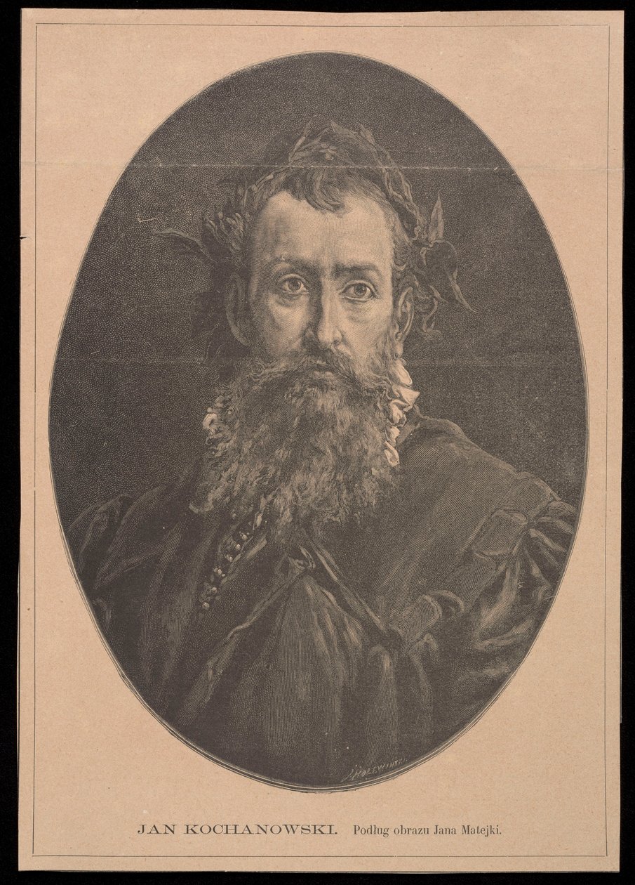 Portrait of Jan Kochanowski after the Painting by Jan Matejko by Jan Matejko