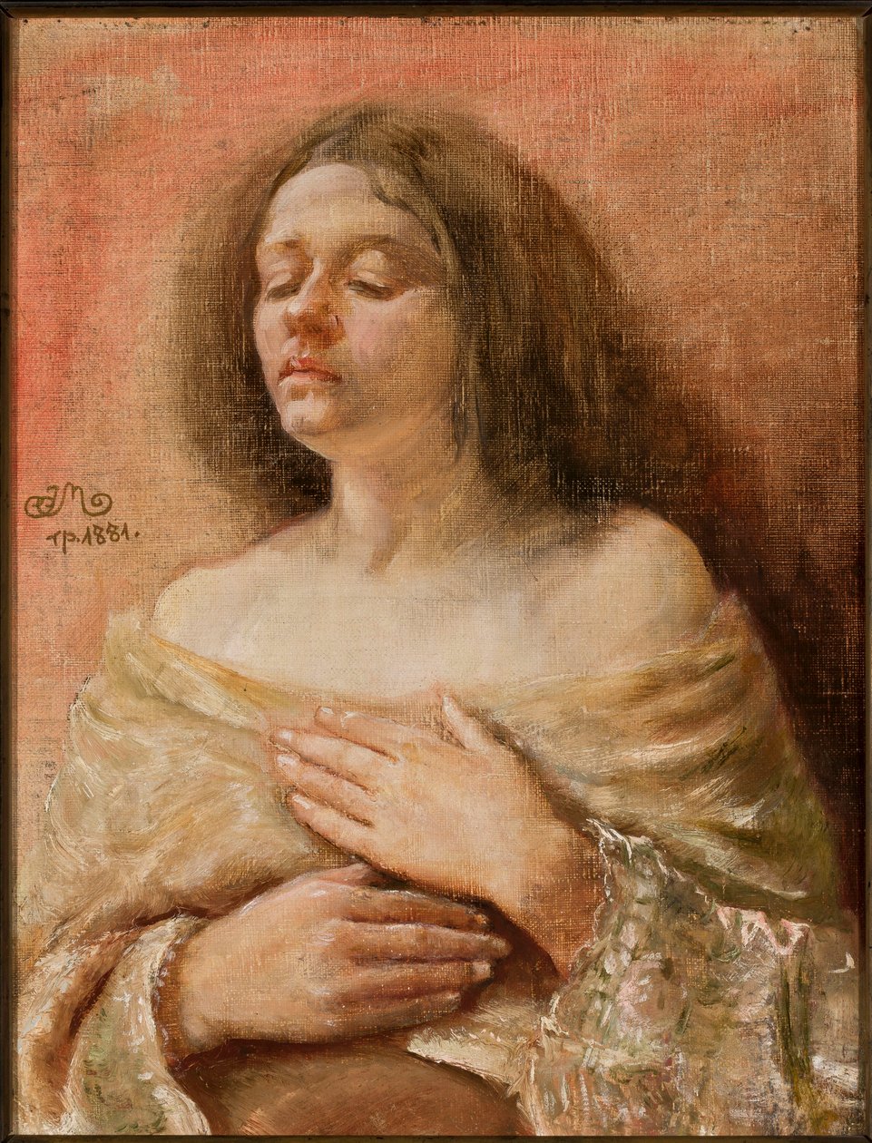 Portrait Study of a Woman by Jan Matejko