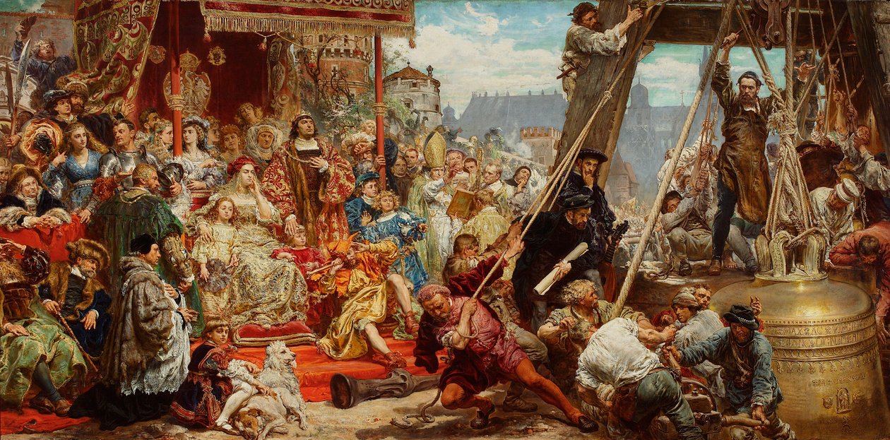 Hanging of the Sigismund Bell on the Tower of the Cathedral in Krakow in 1521 by Jan Matejko