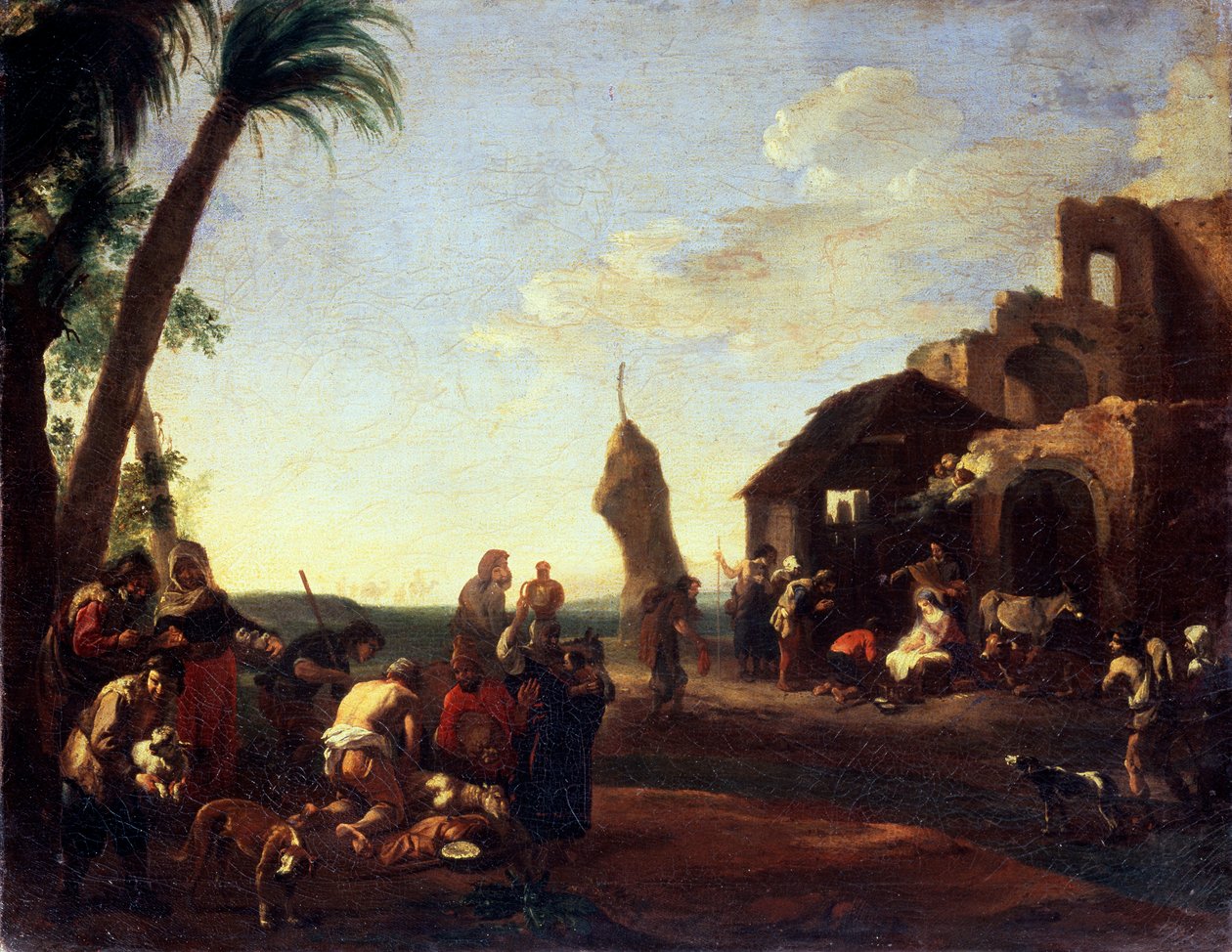 The Adoration of the Christ Child by Jan Miel