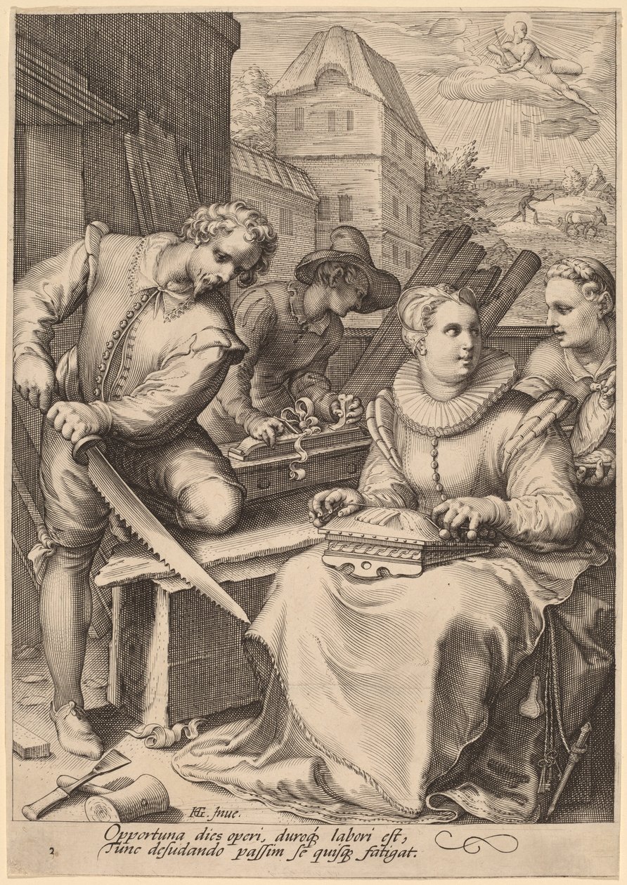 Midday by Jan Pietersz Saenredam, after Hendrik Goltzius