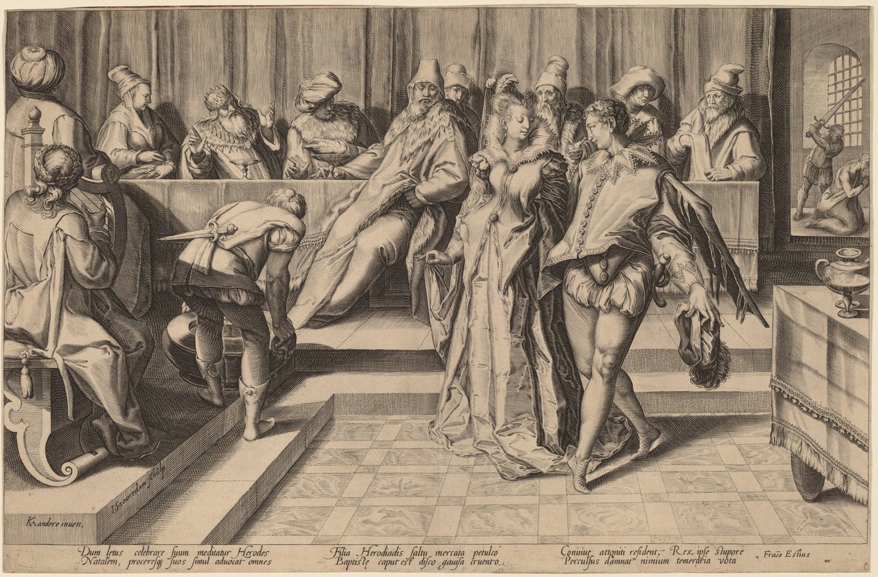 Salome Dancing Before Herod by Jan Pietersz Saenredam, after Karel van Mander I