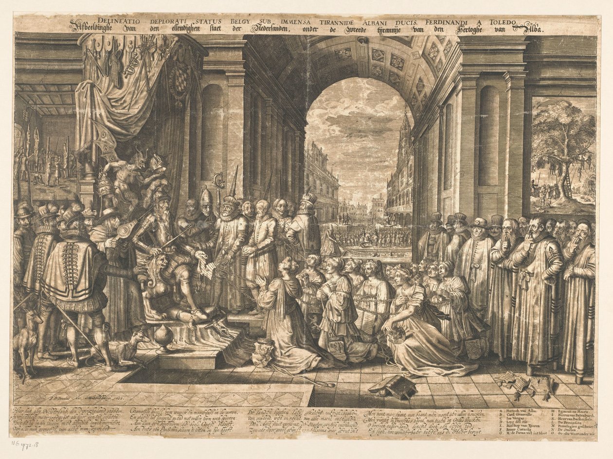Depiction of the Miserable State of the Netherlands, under the Cruel Tyranny of the Duke of Alba by Jan Pietersz. van de Venne