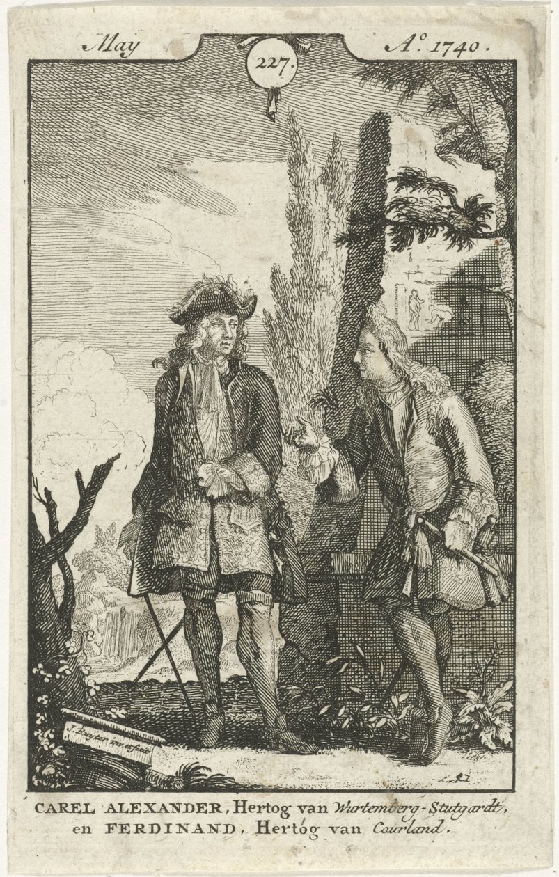 Conversation between Ferdinand Kettler and Karel Alexander by Jan Ruyter