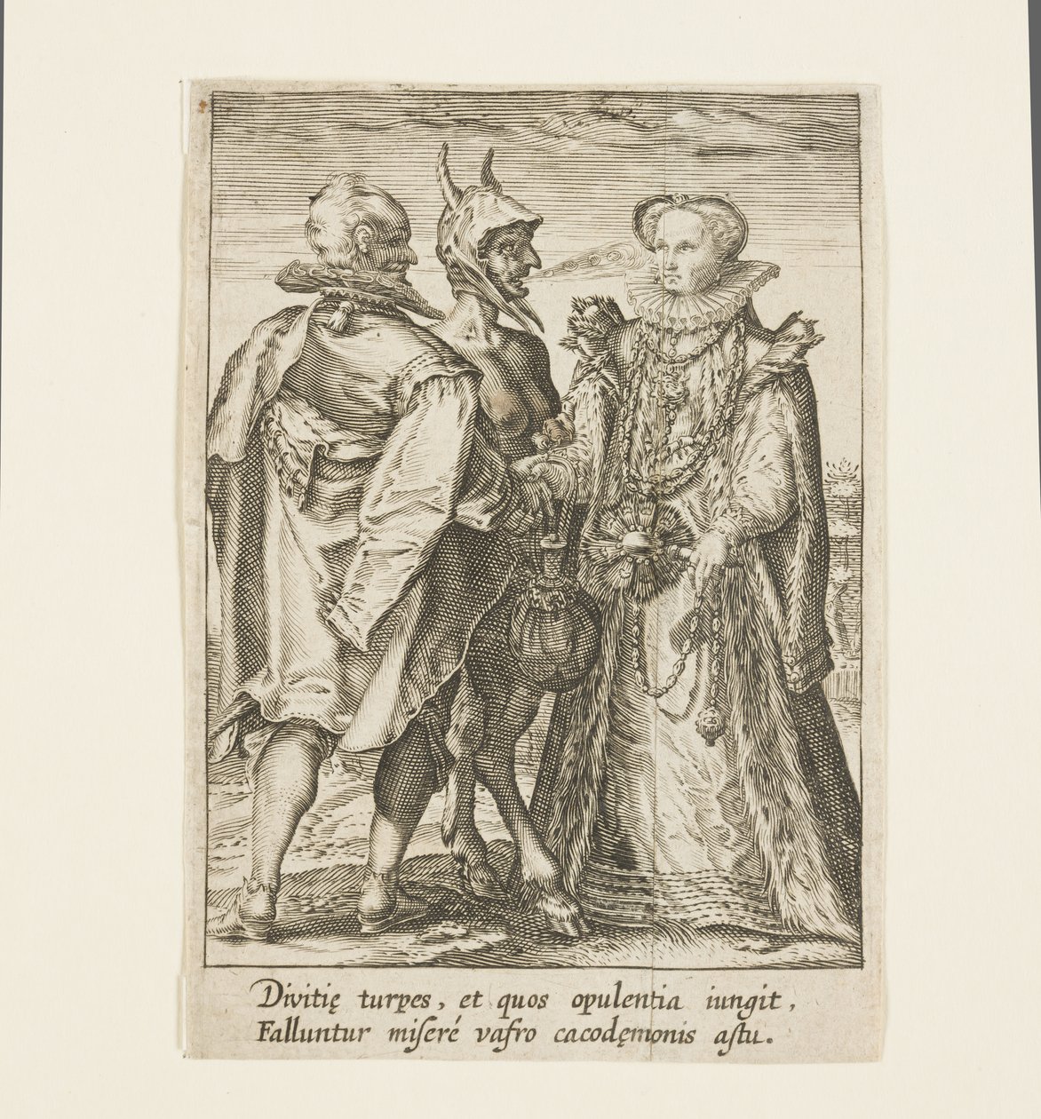 A Marriage Founded on Wealth, Which is the Work of the Devil (engraving)