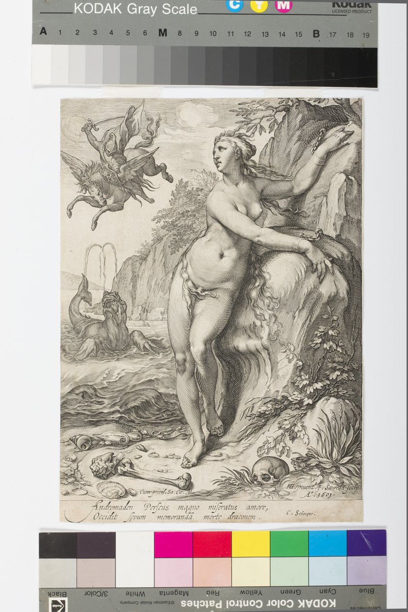 Andromeda (engraving) by Jan Saenredam