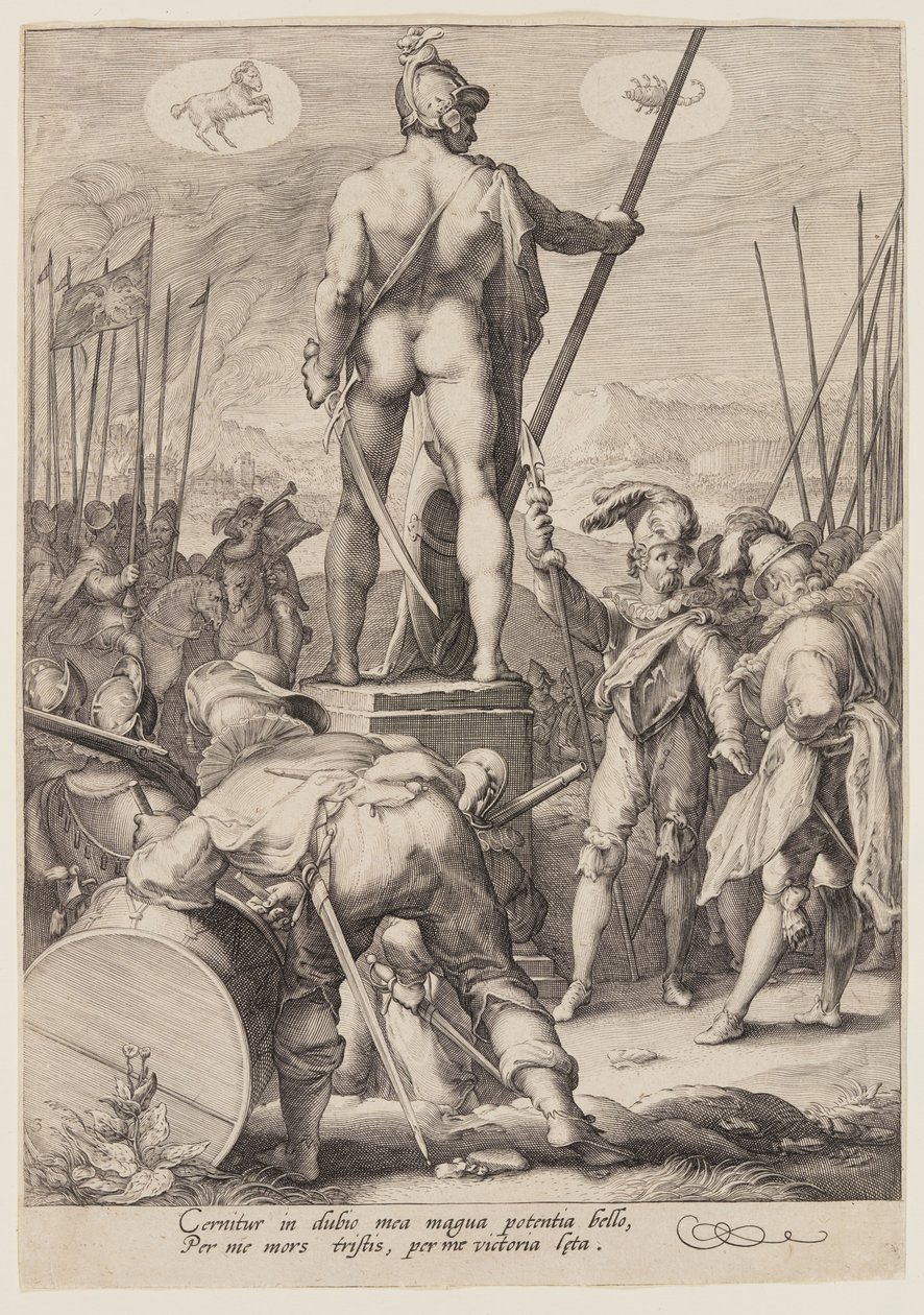 Mars Presiding over the Arts of War, from Seven Planetary Gods by Jan Saenredam
