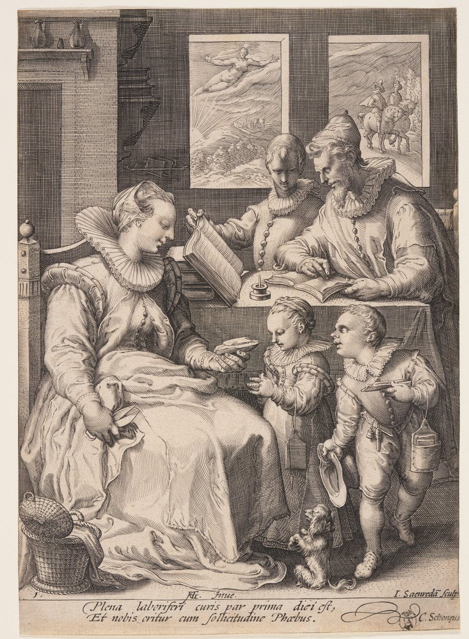 Morning, from The Four Times of Day by Jan Saenredam