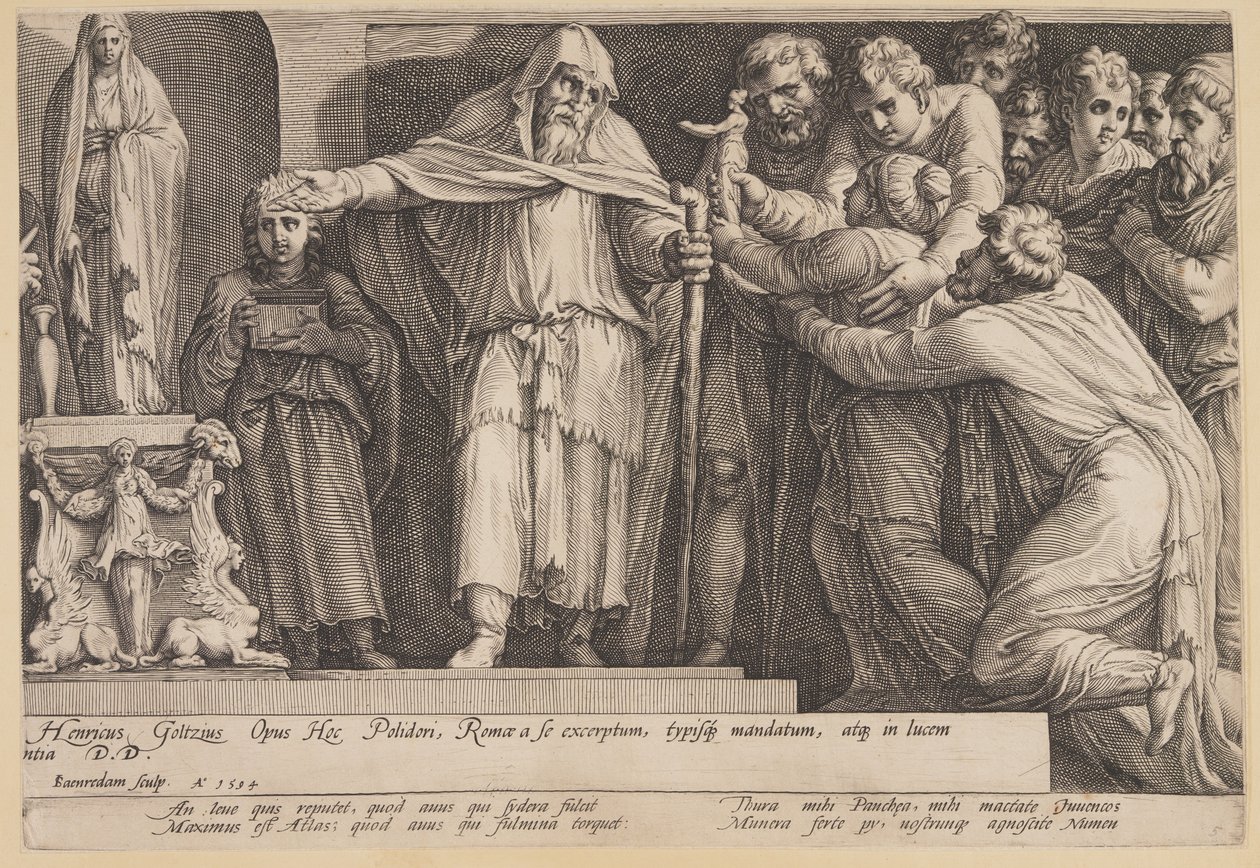 The Punishment of Niobe (Plate 5) by Jan Saenredam