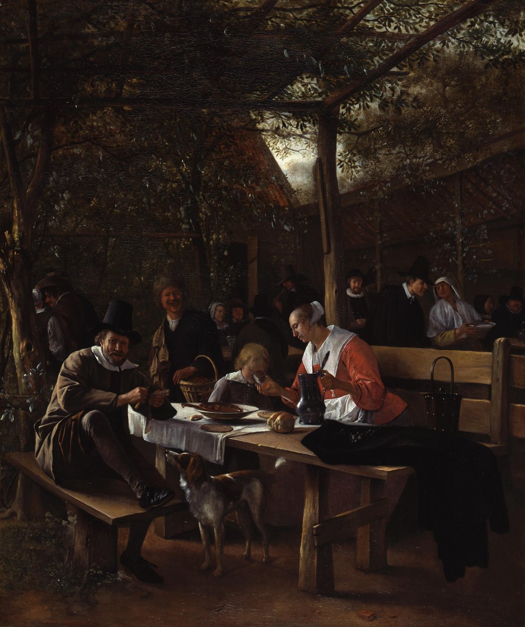 The Inn Garden by Jan Steen