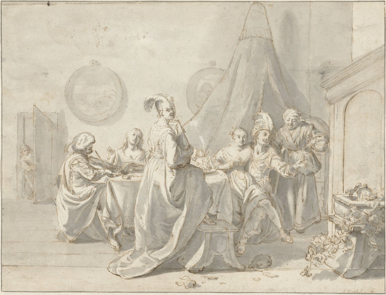 The Prodigal Son in the Brothel by Jan Verkolje (I)