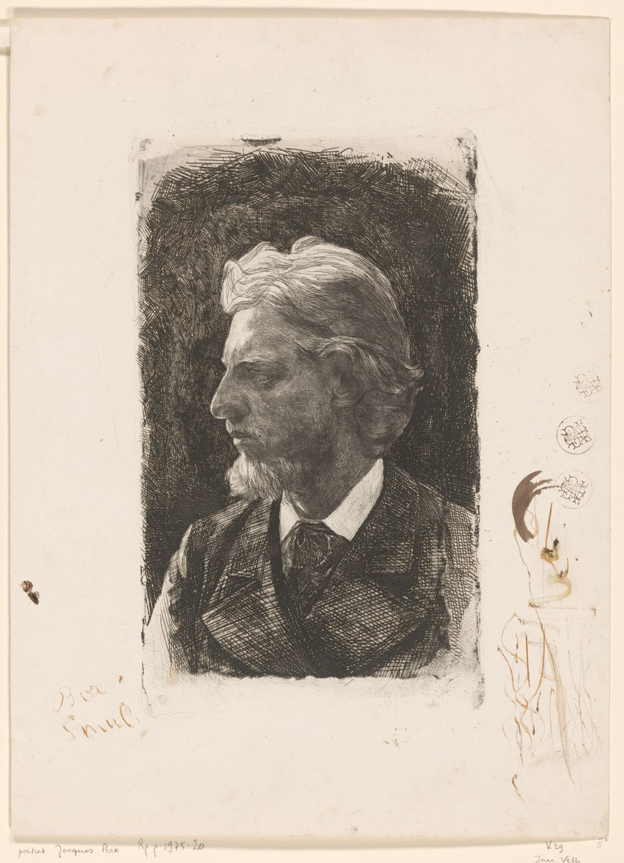 Portrait of Jacques Perk by Jan Veth