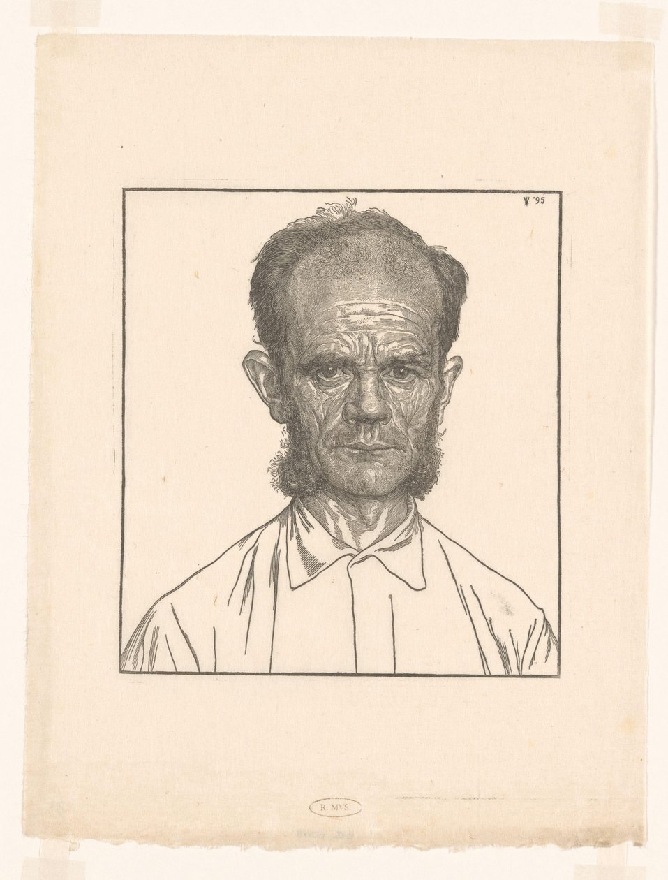 Portrait of Louw the Gardener by Jan Veth
