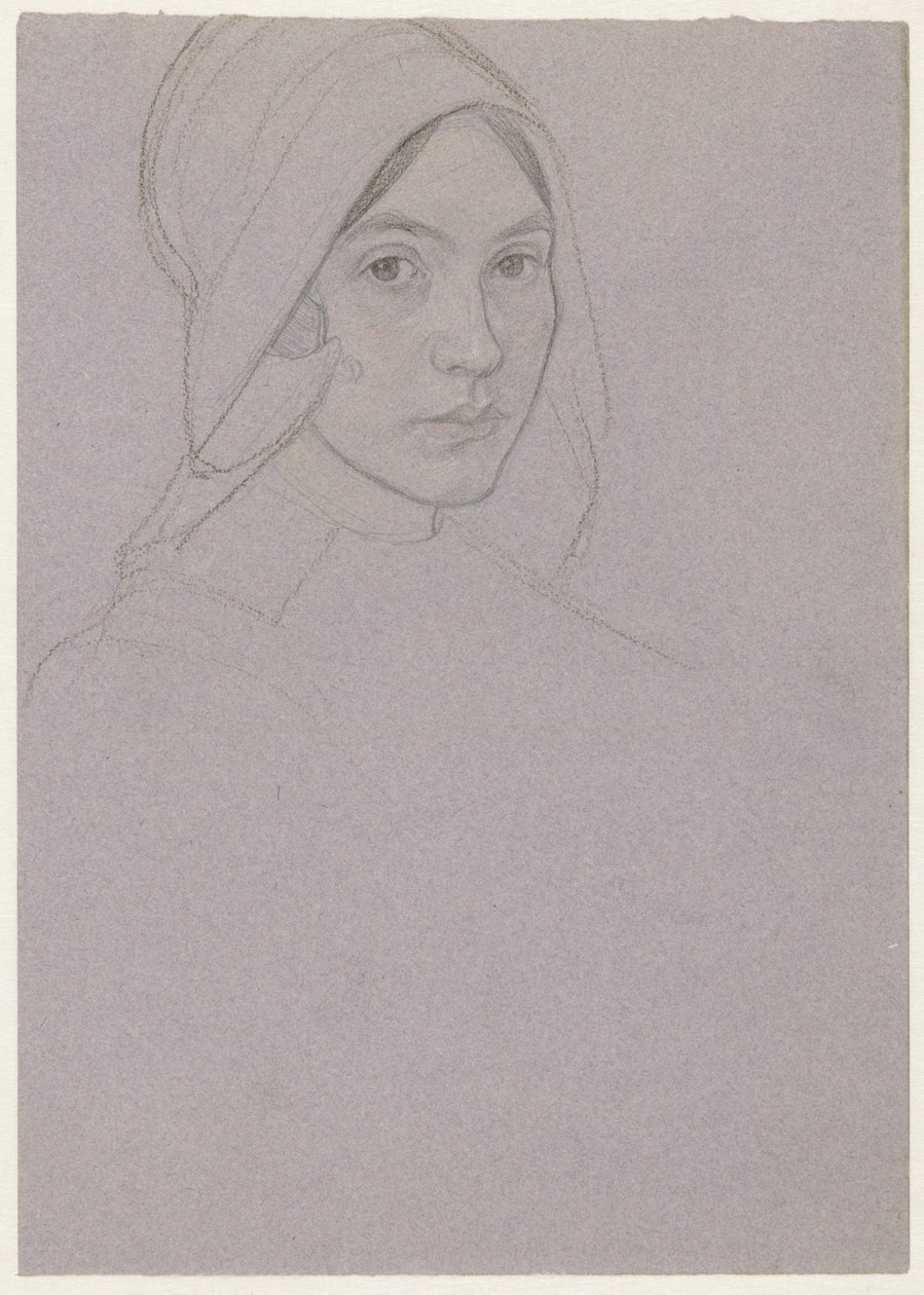 Portrait of a Girl with a Cap (Karen?) by Jan Veth