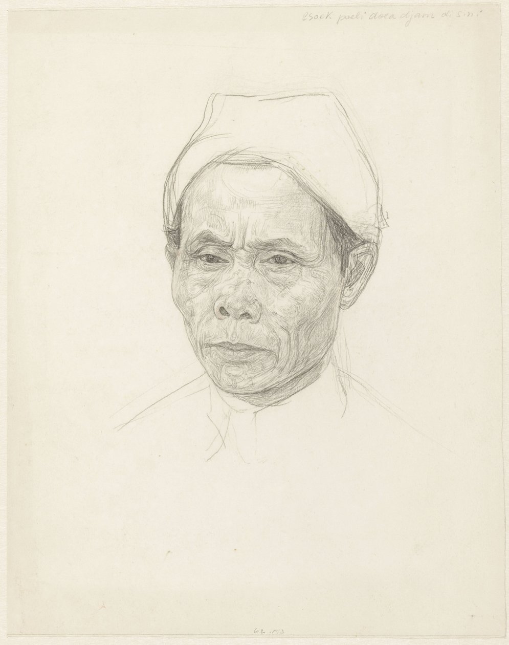 Portrait of an Older Javanese by Jan Veth