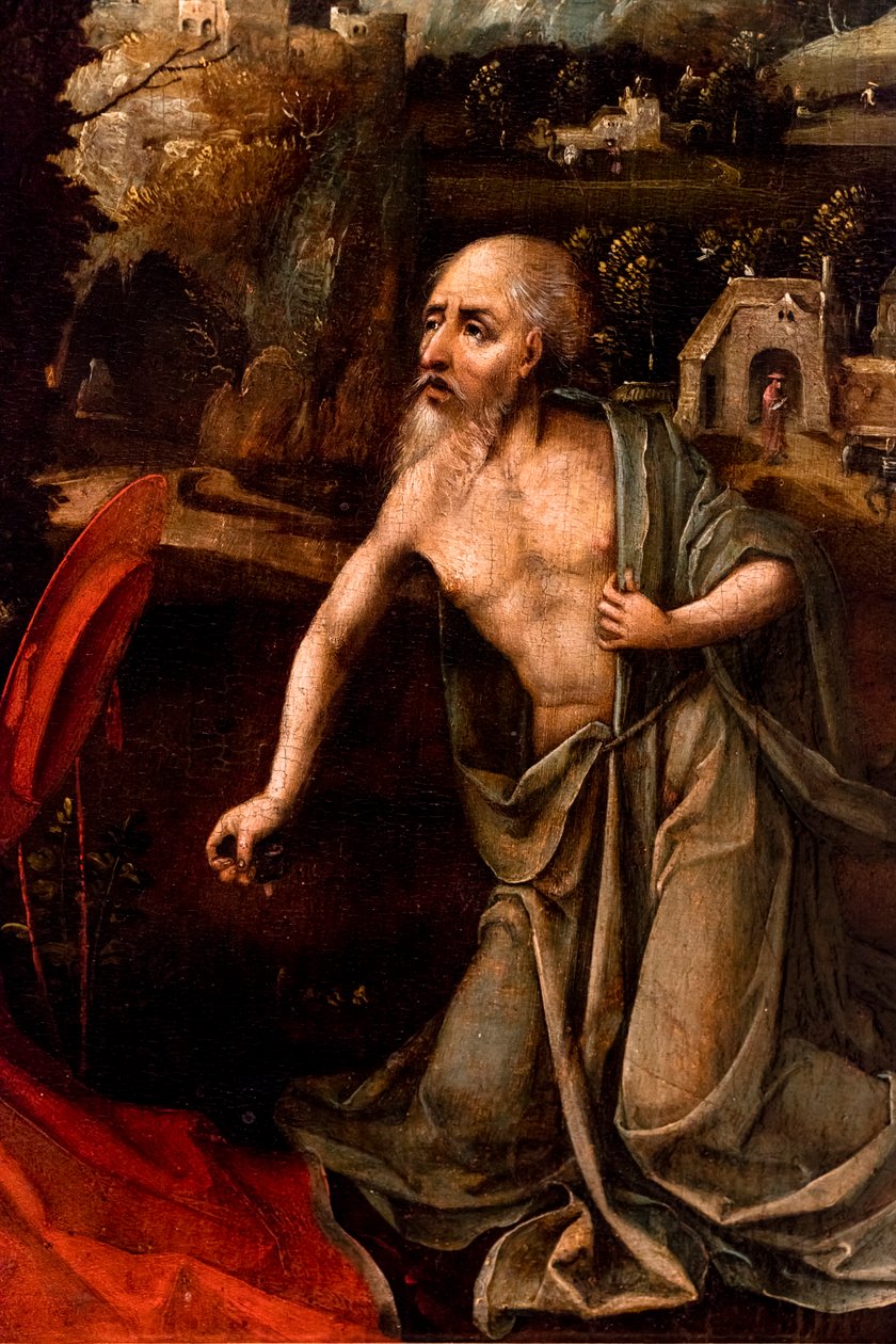 Saint Jerome (detail) by Jan Wellens de Cock
